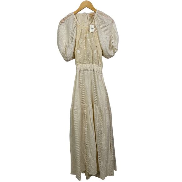 Anthropologie Verb by Pallavi Singhee Agneza Lace Maxi Dress Size 10 NWT $238 - Picture 14 of 16